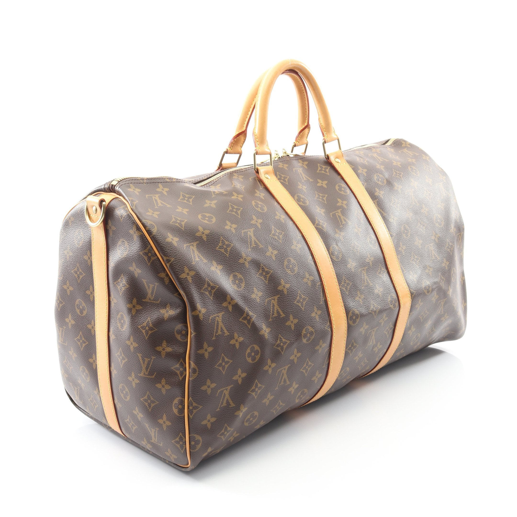 キーポル バンドリエール55 モノグラム ボストンバッグ PVC レザー