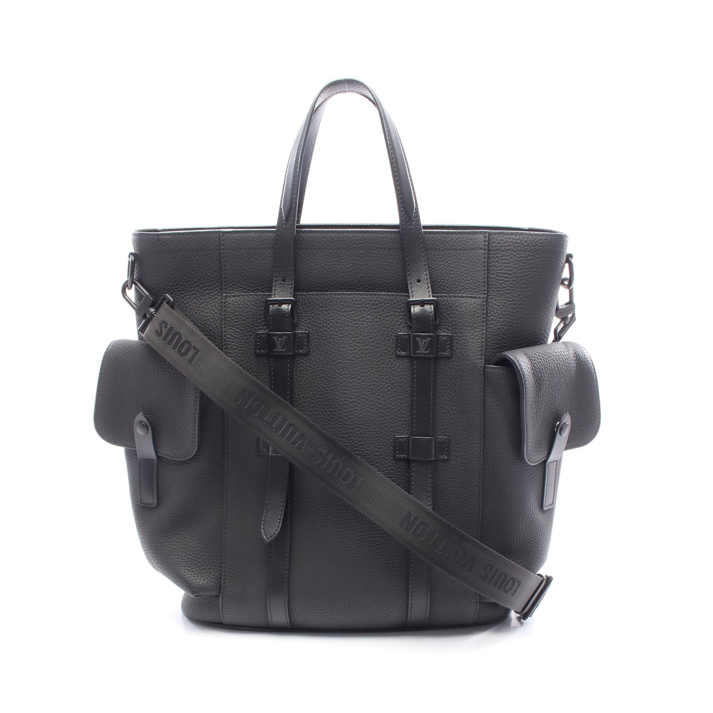 クリストファートート ハンドバッグ トートバッグ レザー ブラック 2WAY ルイヴィトン バッグ LOUIS VUITTON