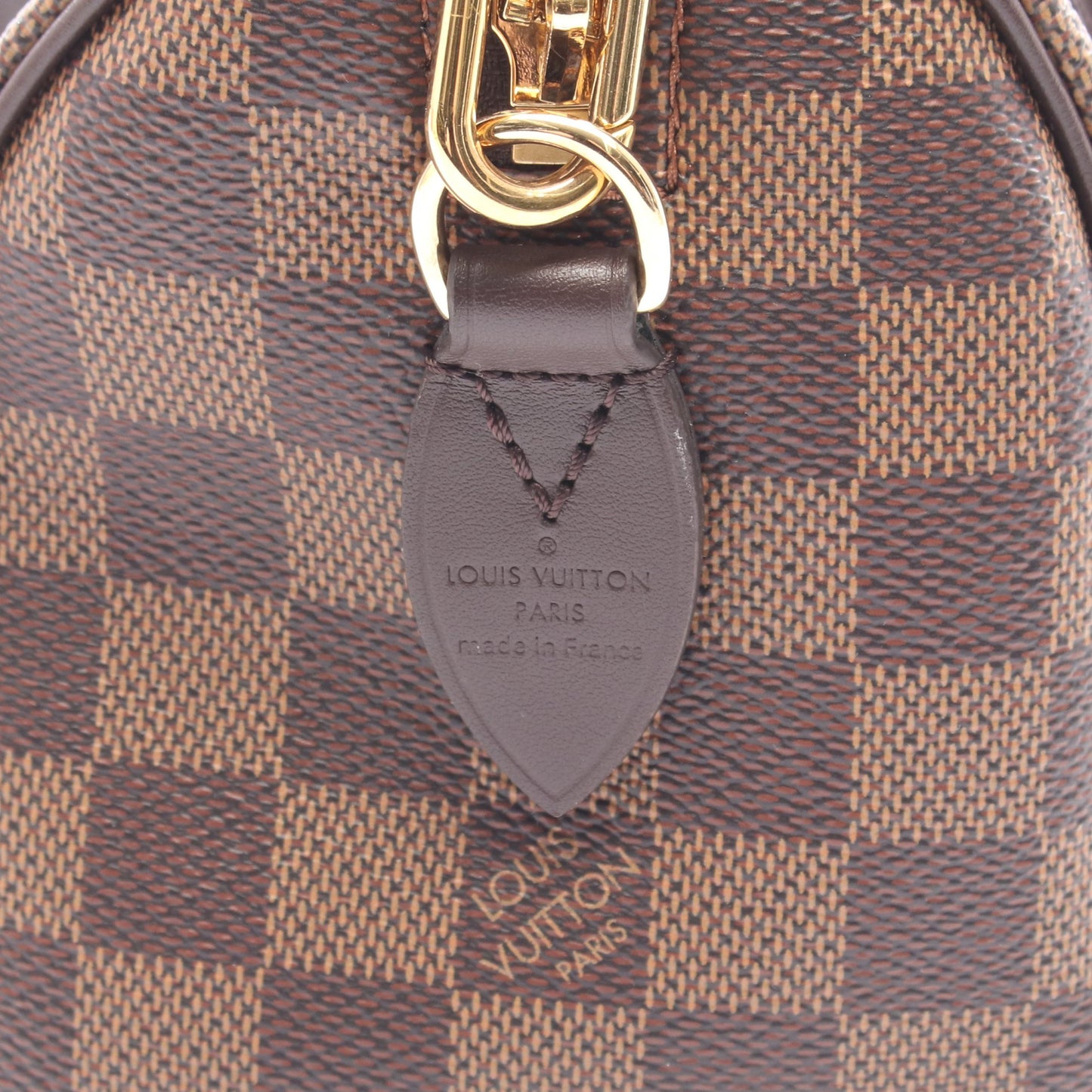 スピーディ バンドリエール20 ダミエエベヌ ハンドバッグ PVC レザー ブラウン 2WAY ルイヴィトン バッグ LOUIS VUITTON