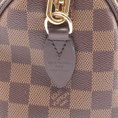 スピーディ バンドリエール20 ダミエエベヌ ハンドバッグ PVC レザー ブラウン 2WAY ルイヴィトン バッグ LOUIS VUITTON