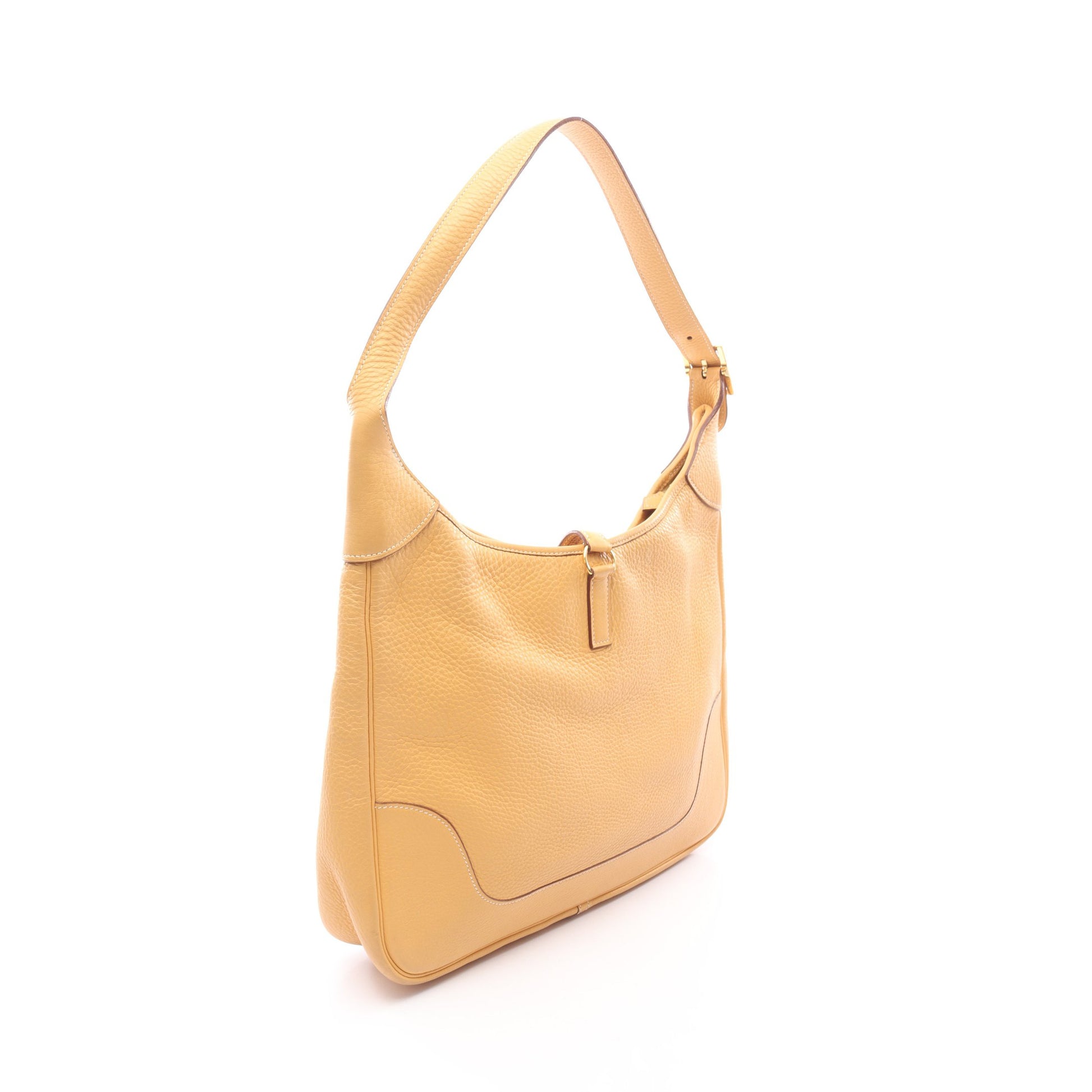 トリム35 ジョーヌ ワンショルダーバッグ トリヨンクレマンス イエロー ゴールド金具 □K刻印 エルメス バッグ HERMES