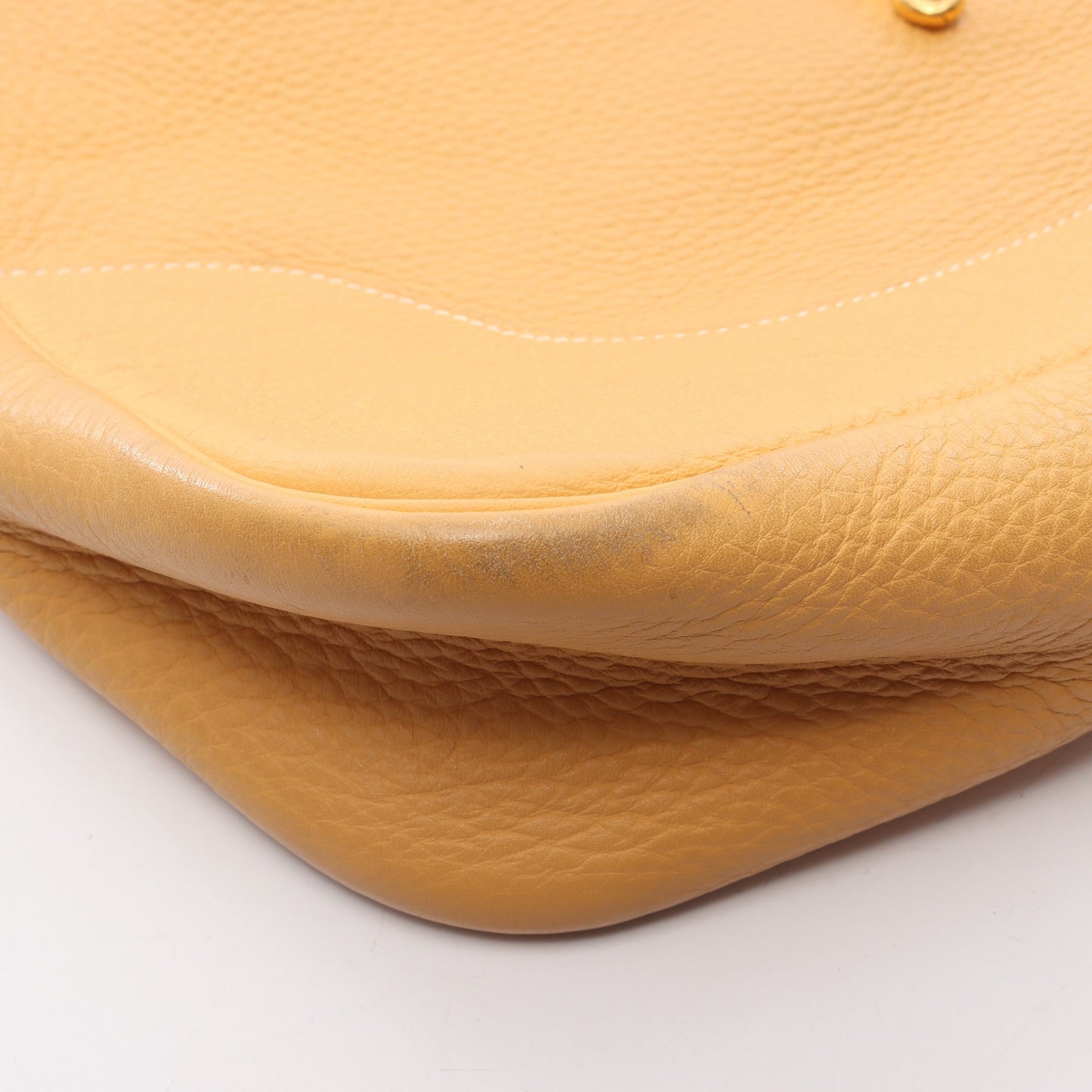 トリム35 ジョーヌ ワンショルダーバッグ トリヨンクレマンス イエロー ゴールド金具 □K刻印 エルメス バッグ HERMES