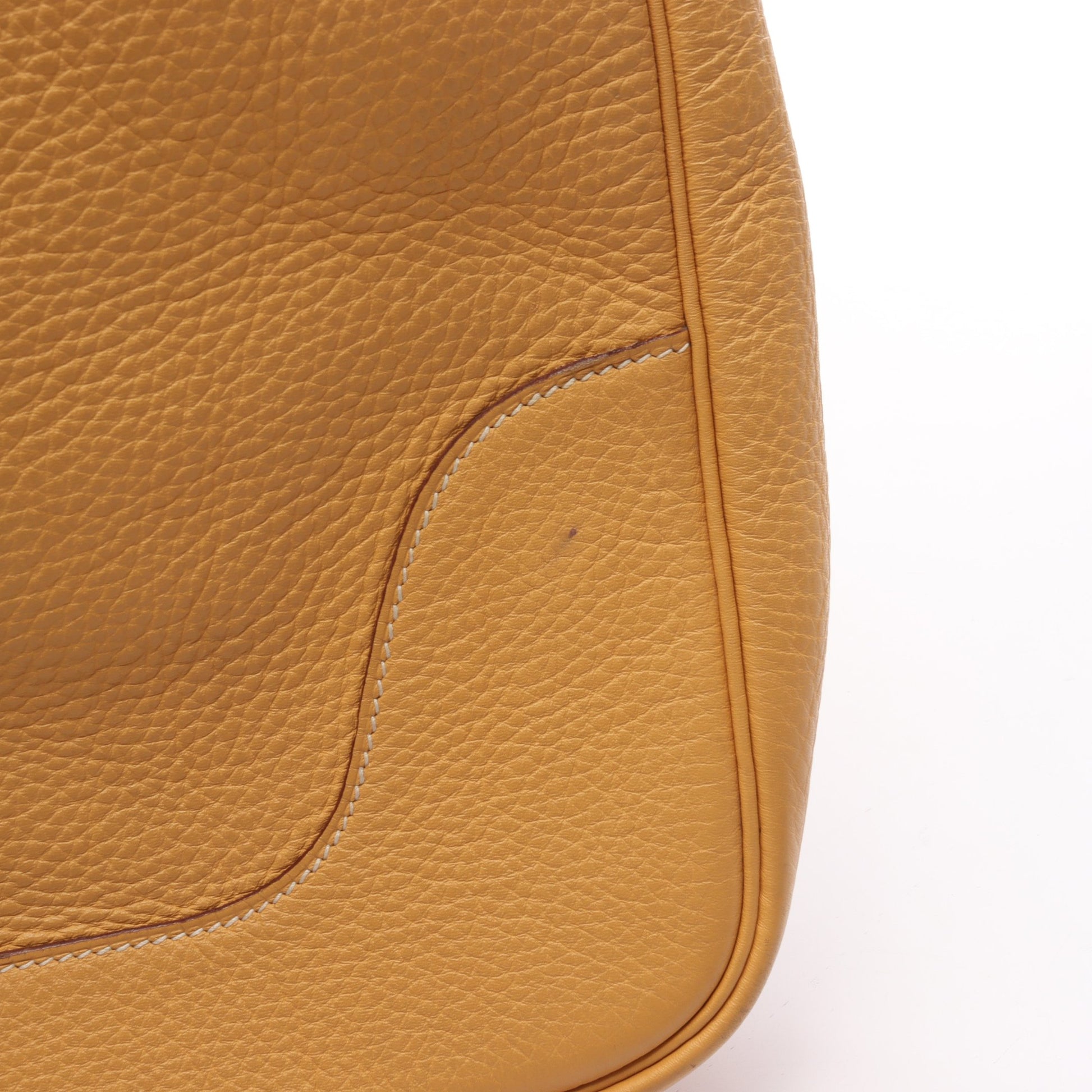 トリム35 ジョーヌ ワンショルダーバッグ トリヨンクレマンス イエロー ゴールド金具 □K刻印 エルメス バッグ HERMES