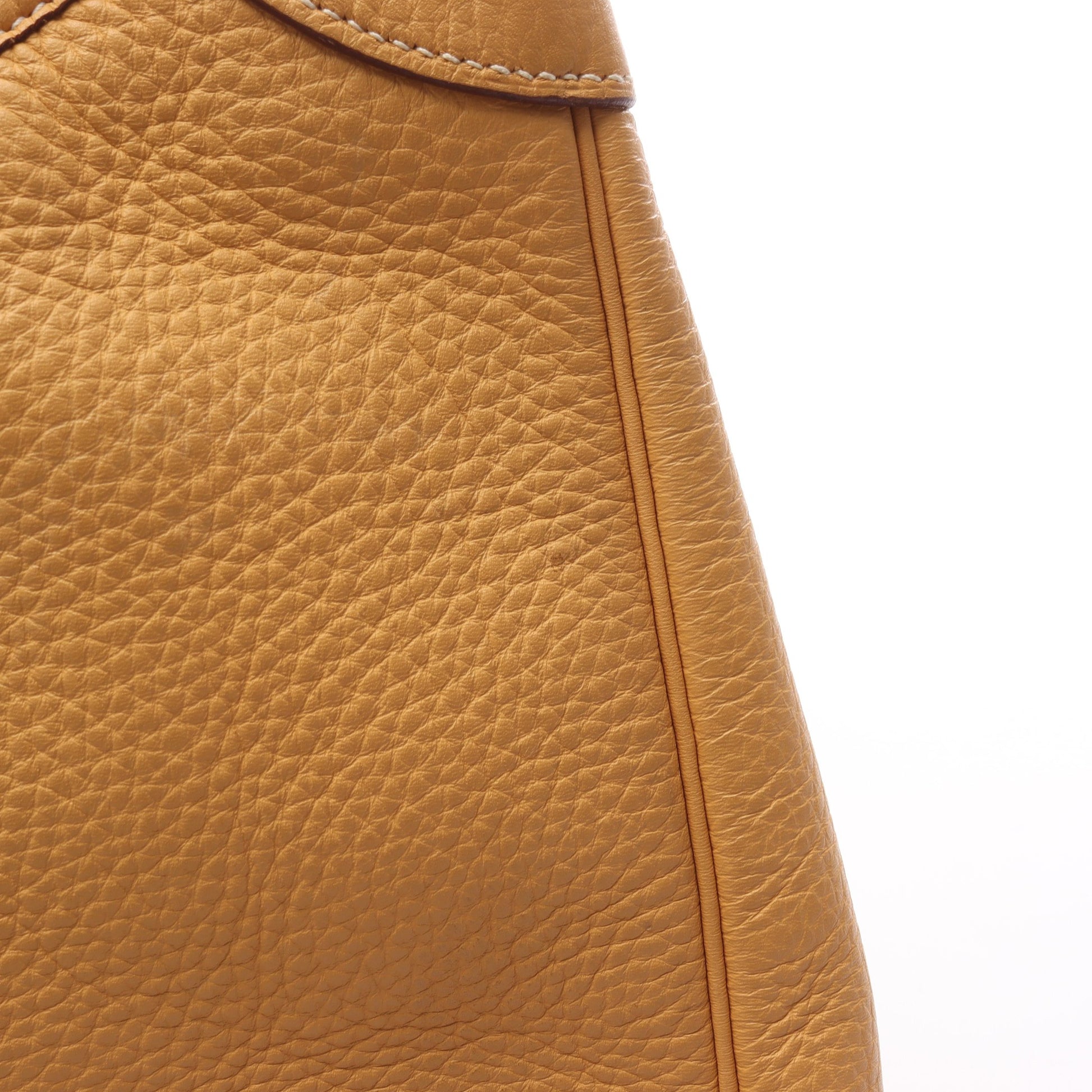 トリム35 ジョーヌ ワンショルダーバッグ トリヨンクレマンス イエロー ゴールド金具 □K刻印 エルメス バッグ HERMES