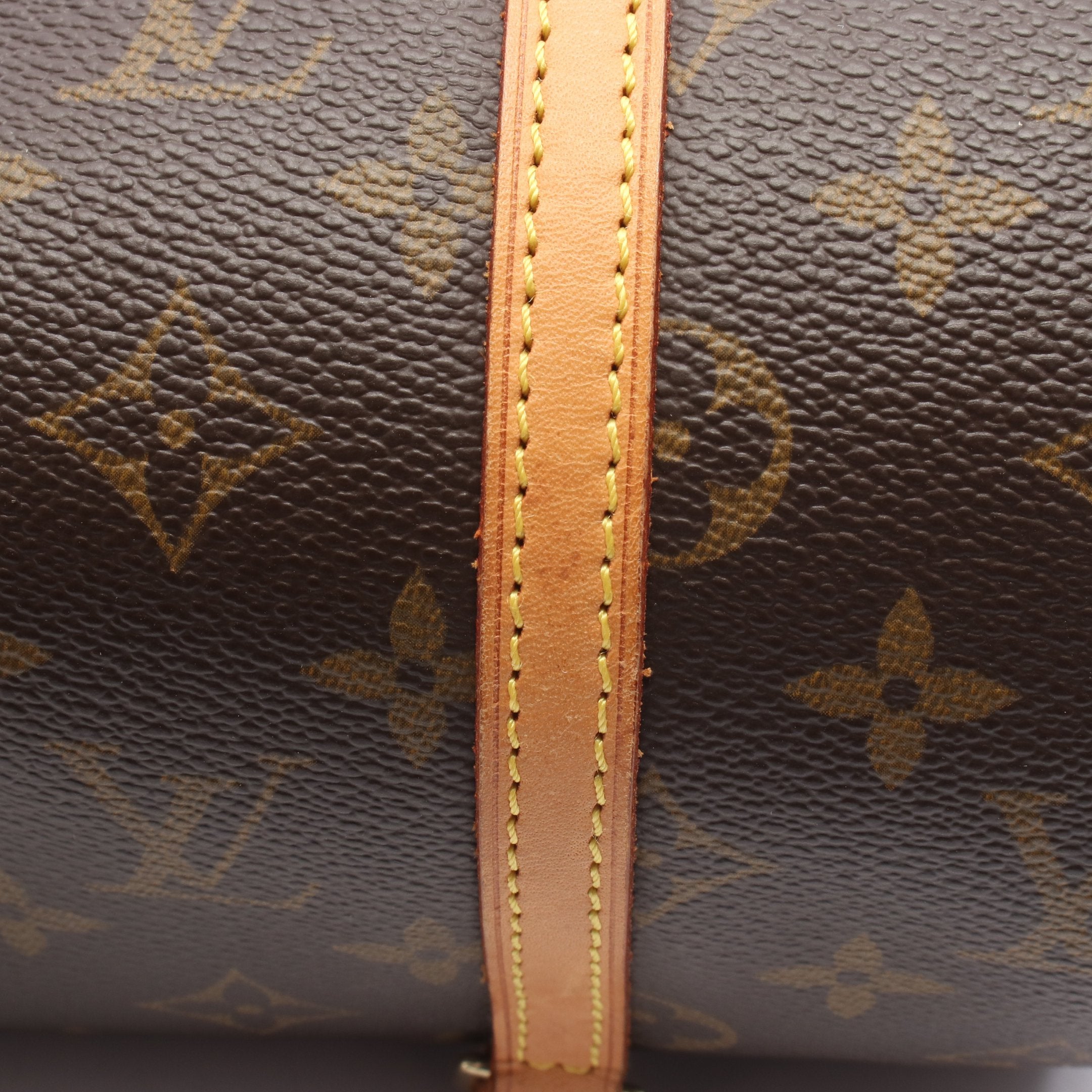 パピヨン26 モノグラム ハンドバッグ PVC レザー ブラウン ルイ