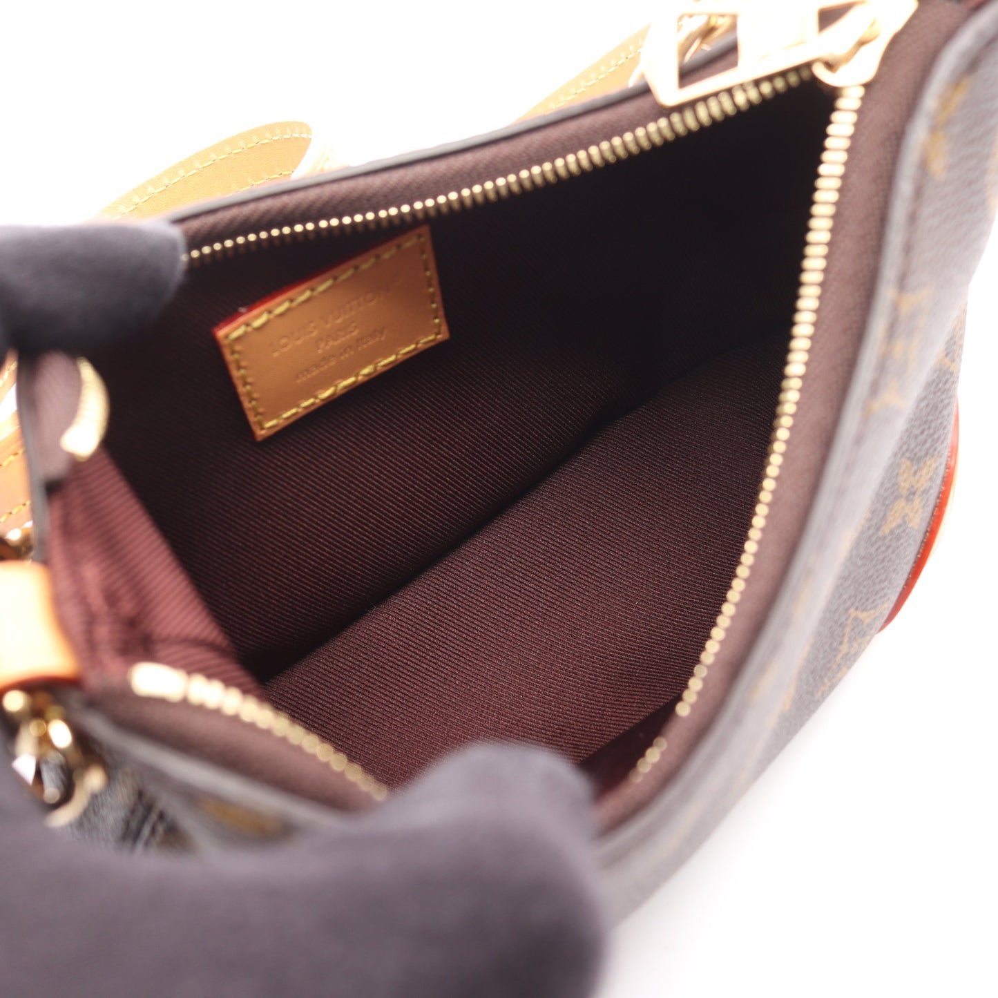 チェーンハンドバッグ PVC レザー ブラウン 2WAY ルイヴィトン バッグ LOUIS VUITTON
