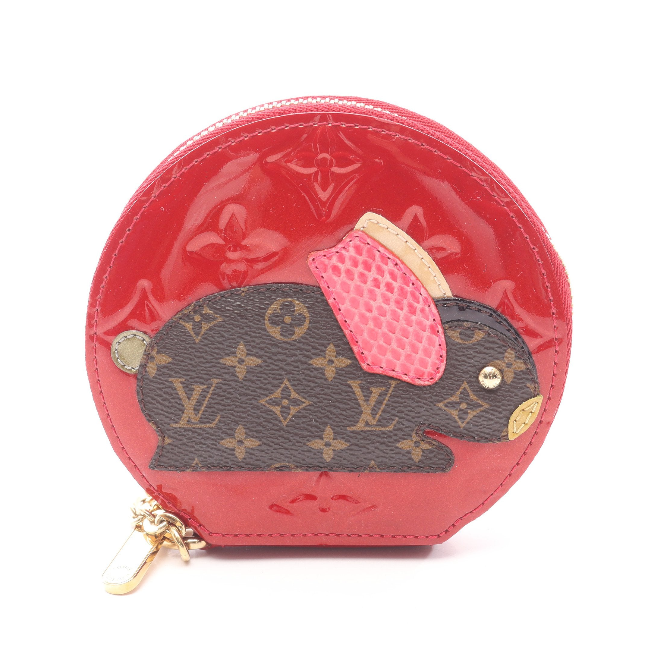 ポルトモネ ラパン モノグラムヴェルニ ポムダムール コインケース