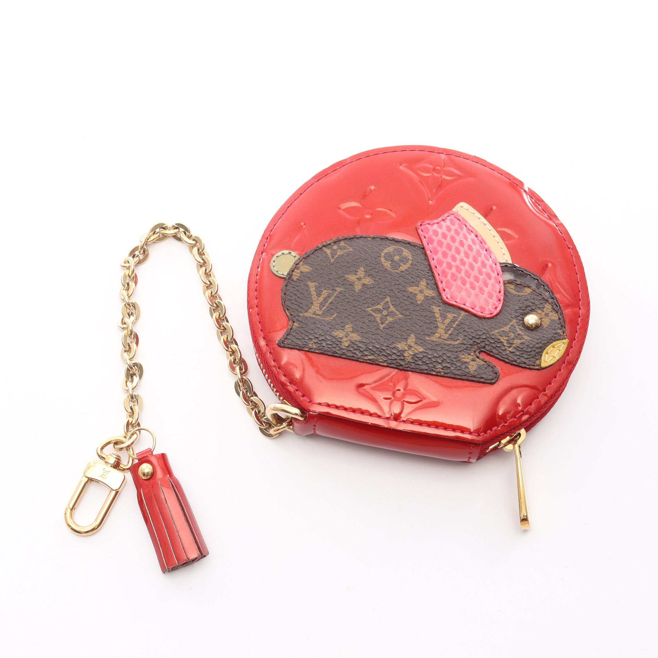 ポルトモネ ラパン モノグラムヴェルニ ポムダムール コインケース