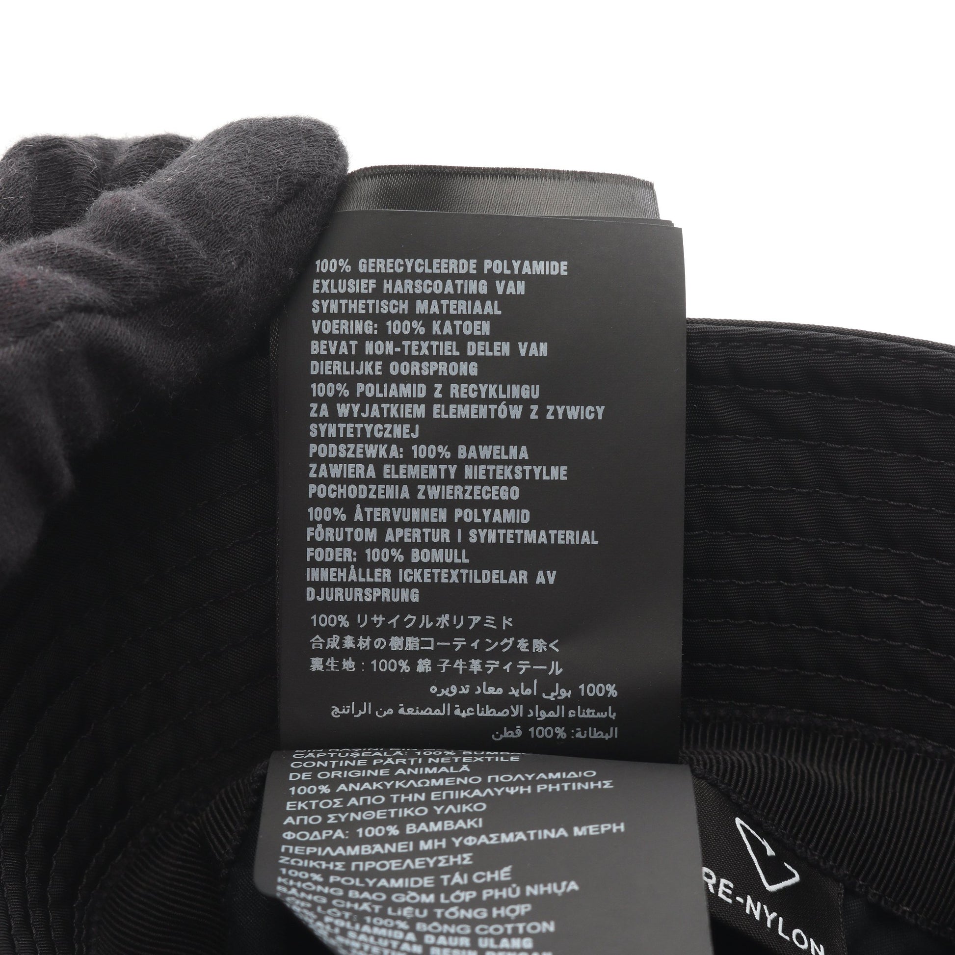 Re-Nylon トライアングルロゴ バケットハット 帽子 ナイロン ブラック プラダ 財布・小物 PRADA