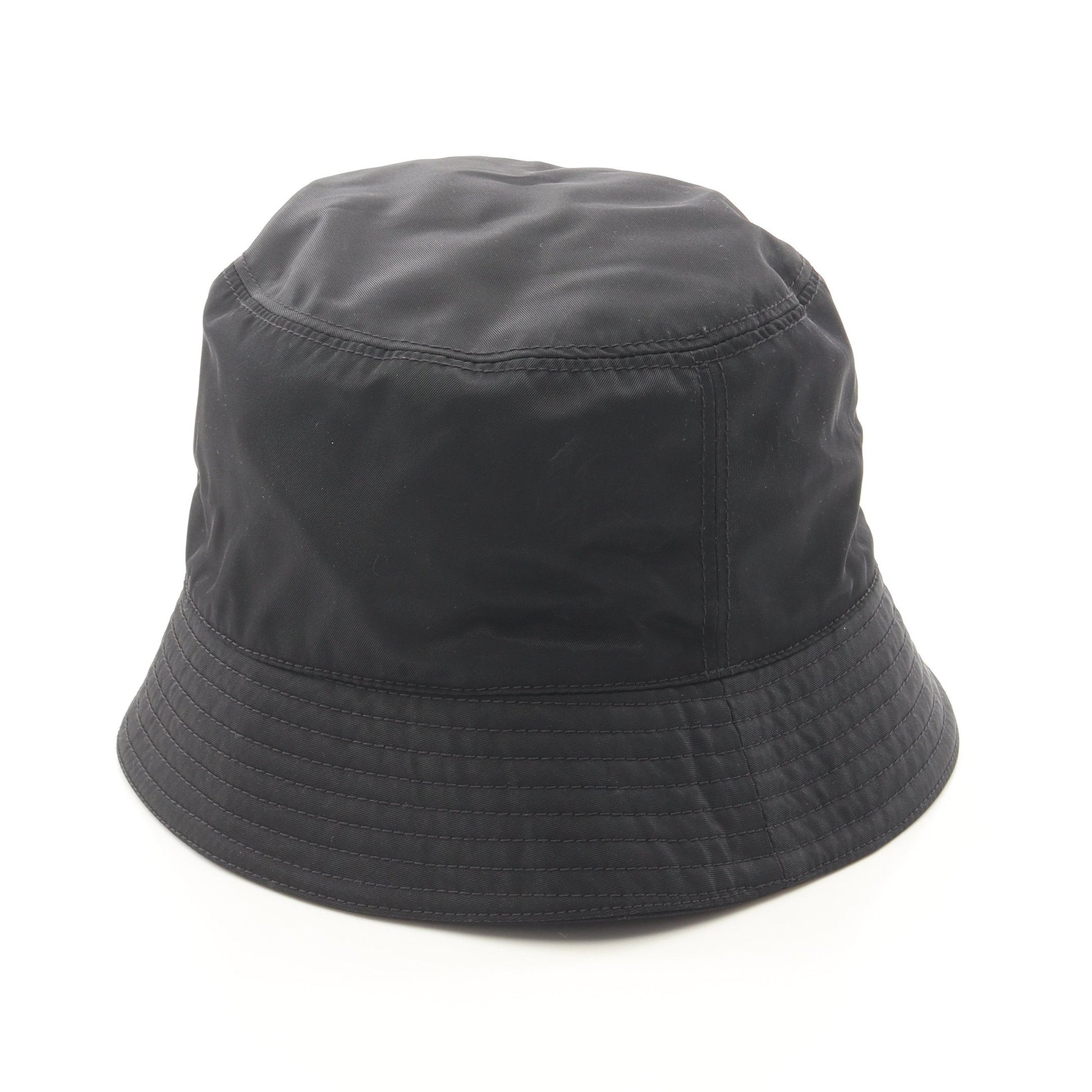 Re-Nylon トライアングルロゴ バケットハット 帽子 ナイロン ブラック プラダ 財布・小物 PRADA