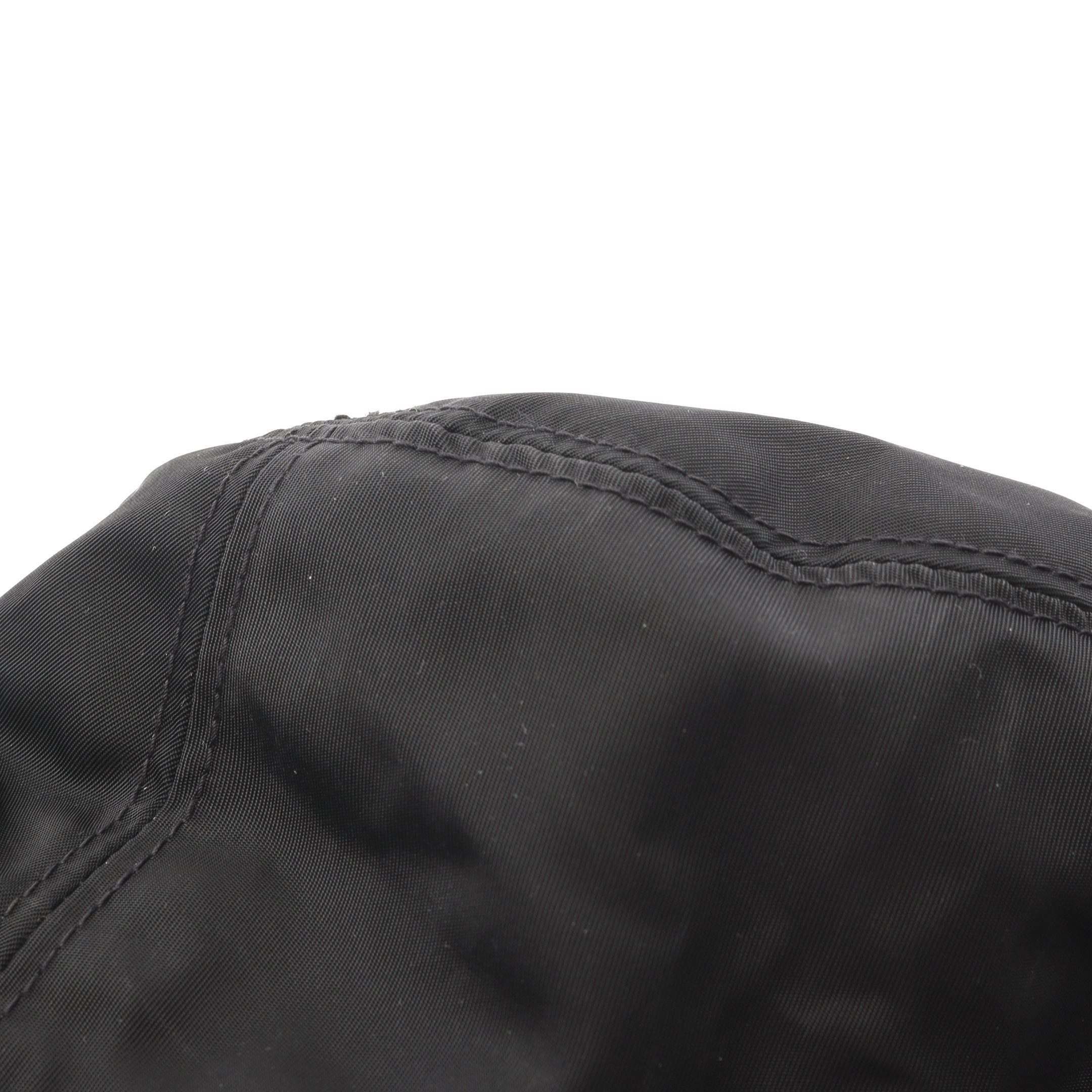 Re-Nylon トライアングルロゴ バケットハット 帽子 ナイロン ブラック