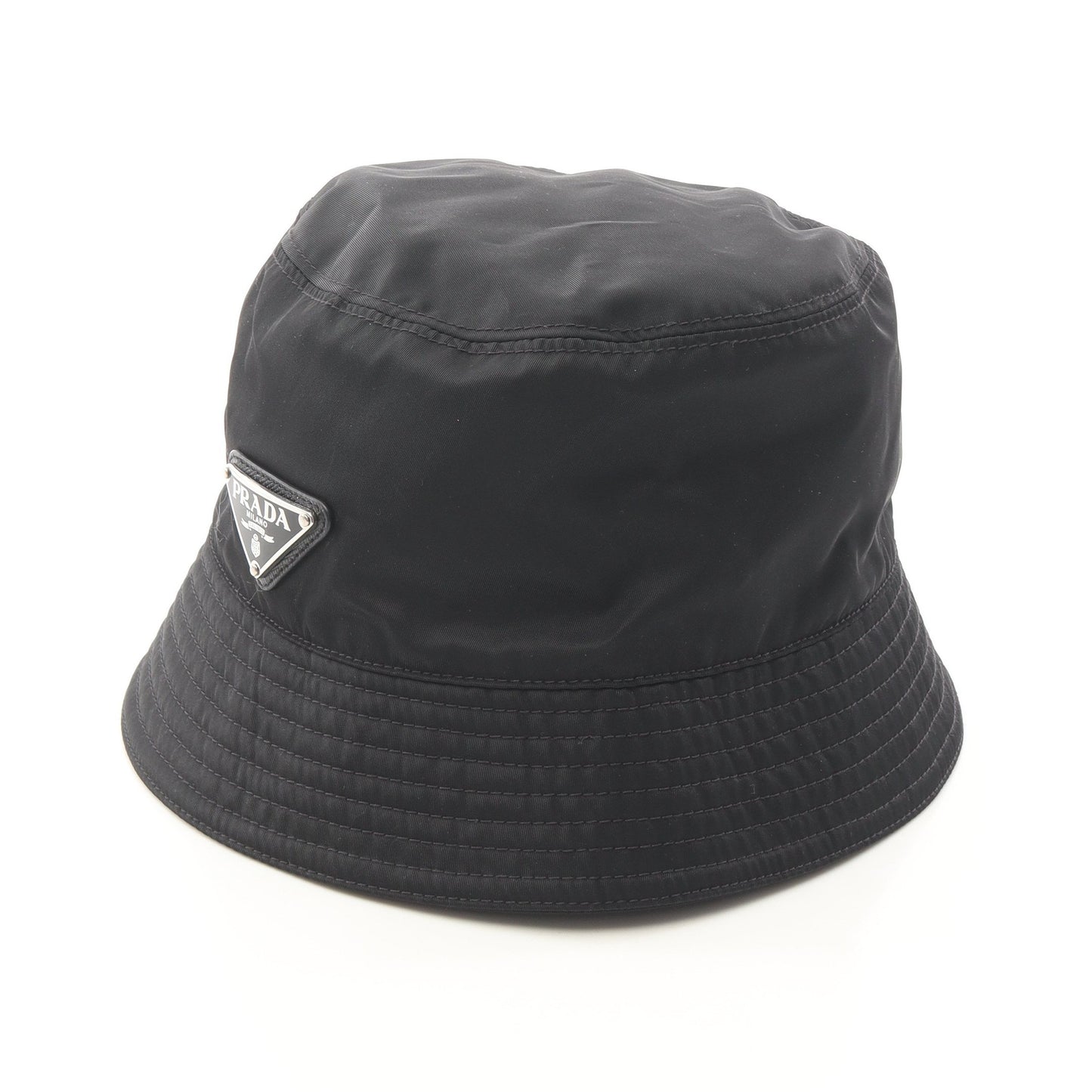 Re-Nylon トライアングルロゴ バケットハット 帽子 ナイロン ブラック プラダ 財布・小物 PRADA