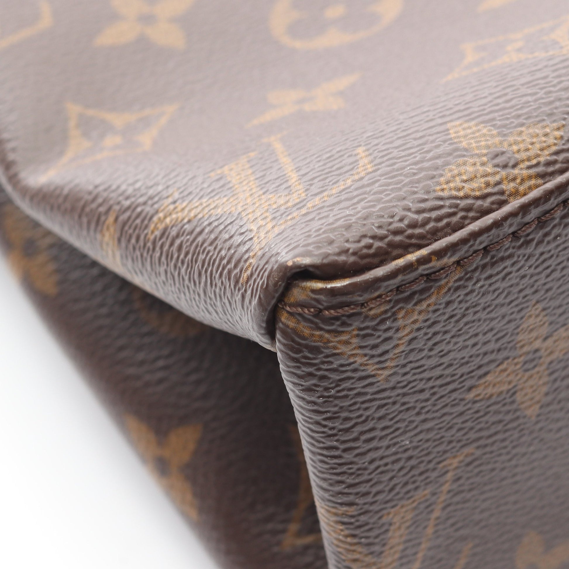 サンミシェル モノグラム エピ コクリコ ショルダーバッグ PVC レザー ブラウン レッド ルイヴィトン バッグ LOUIS VUITTON