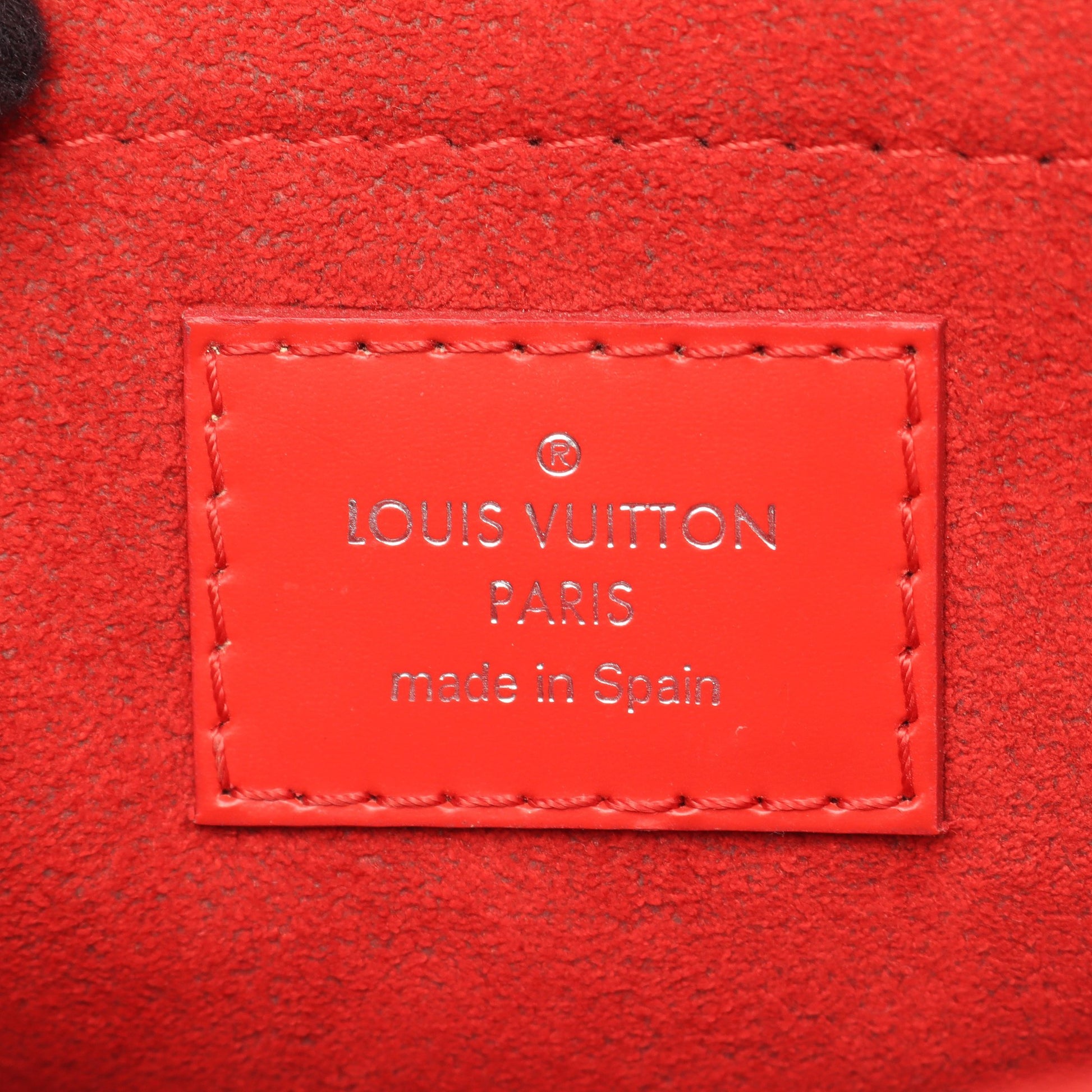 サンミシェル モノグラム エピ コクリコ ショルダーバッグ PVC レザー ブラウン レッド ルイヴィトン バッグ LOUIS VUITTON