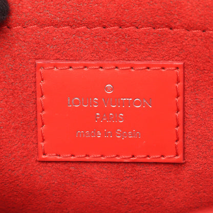 サンミシェル モノグラム エピ コクリコ ショルダーバッグ PVC レザー ブラウン レッド ルイヴィトン バッグ LOUIS VUITTON