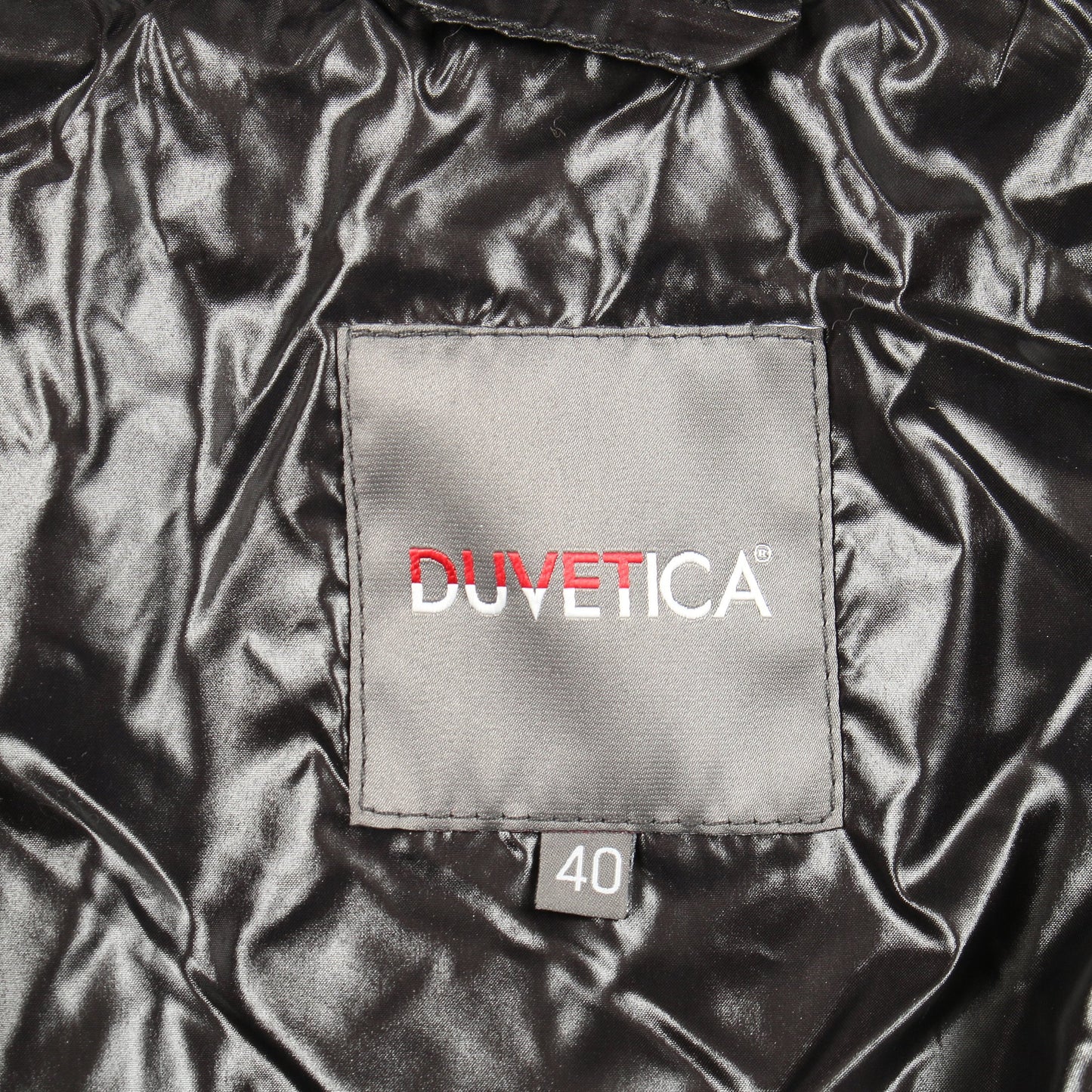 EFIRA ダウンコート ナイロン ブラック ダブルブレスト フード付き デュベティカ アウター DUVETICA