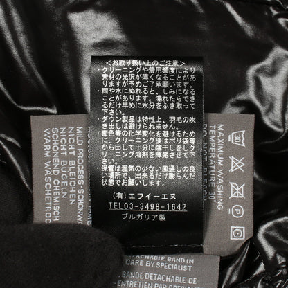 EFIRA ダウンコート ナイロン ブラック ダブルブレスト フード付き デュベティカ アウター DUVETICA