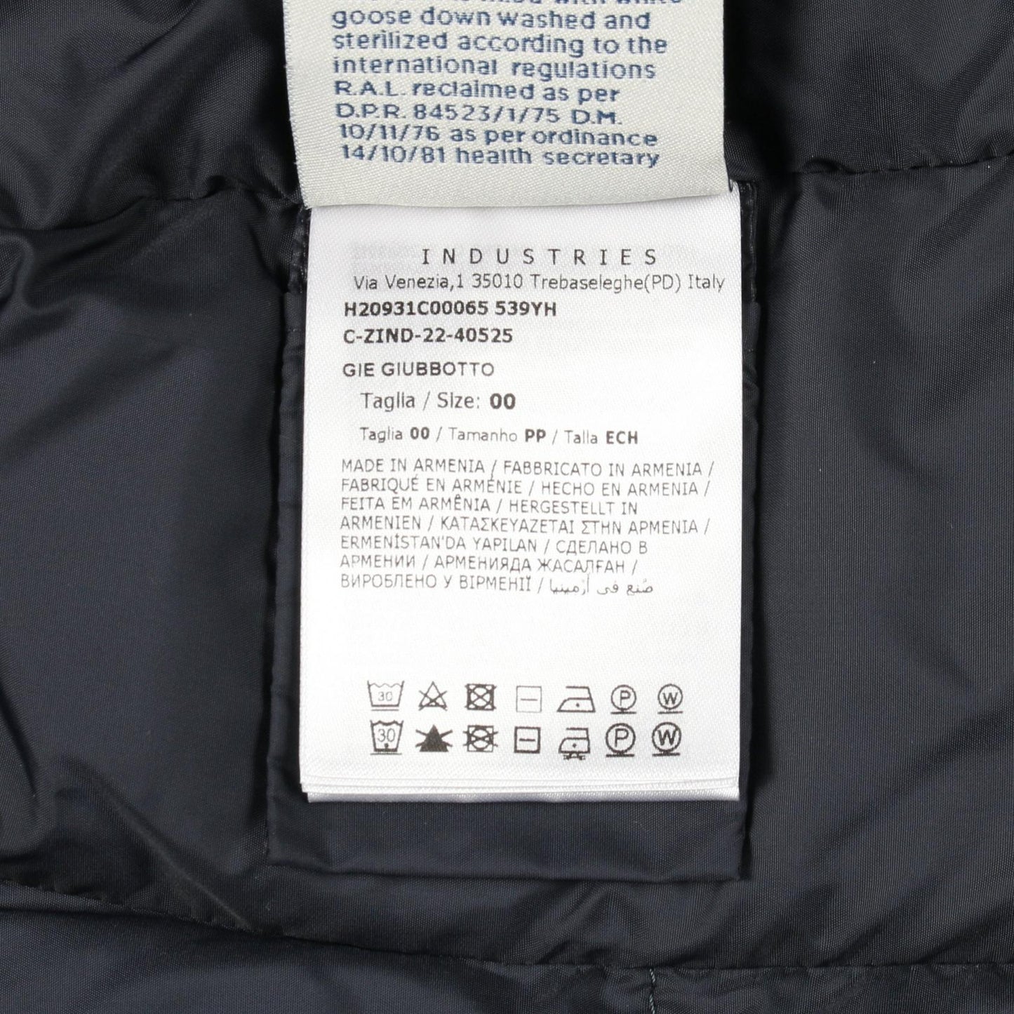 GIE ダウンコート ナイロン ネイビー モンクレール アウター MONCLER