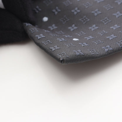 モノグラム ネクタイ 総柄 シルク ダークグレー ネイビー ルイヴィトン 財布・小物 LOUIS VUITTON
