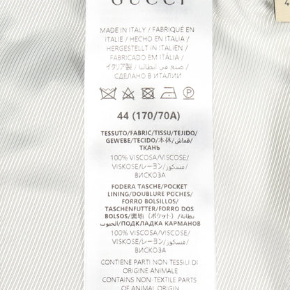パンツ 総柄 レーヨン ブルー グレー グッチ ボトムス GUCCI