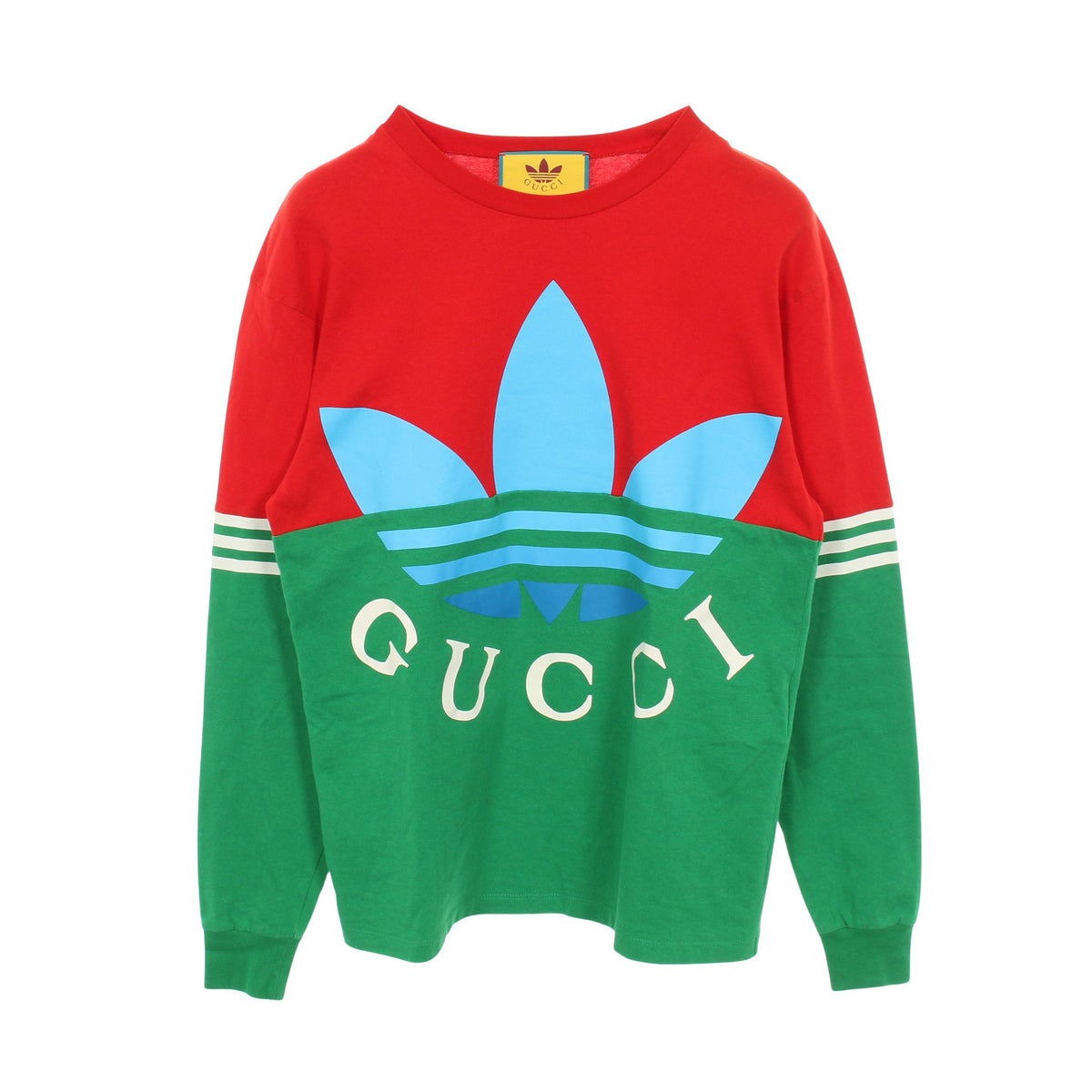 GUCCI × adidas 長袖Tシャツ コットン レッド マルチカラー グッチ – RECLO