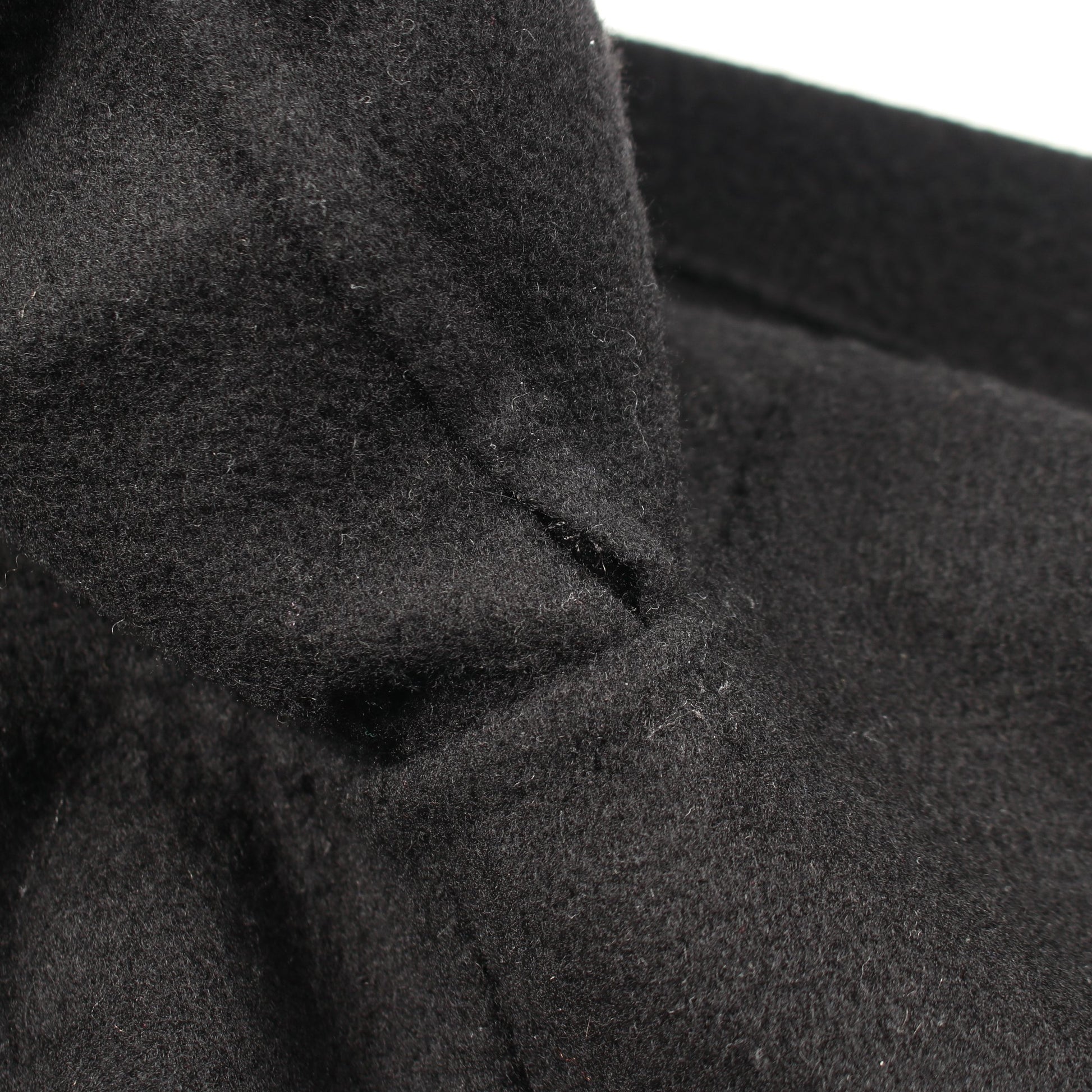 セリエボタン ダブルフェイス チェスターコート カシミヤ ブラック エルメス アウター HERMES