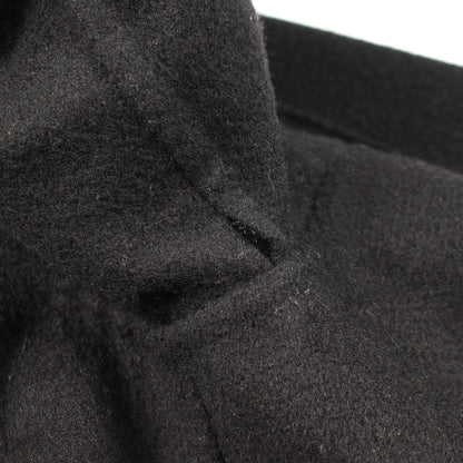 セリエボタン ダブルフェイス チェスターコート カシミヤ ブラック エルメス アウター HERMES