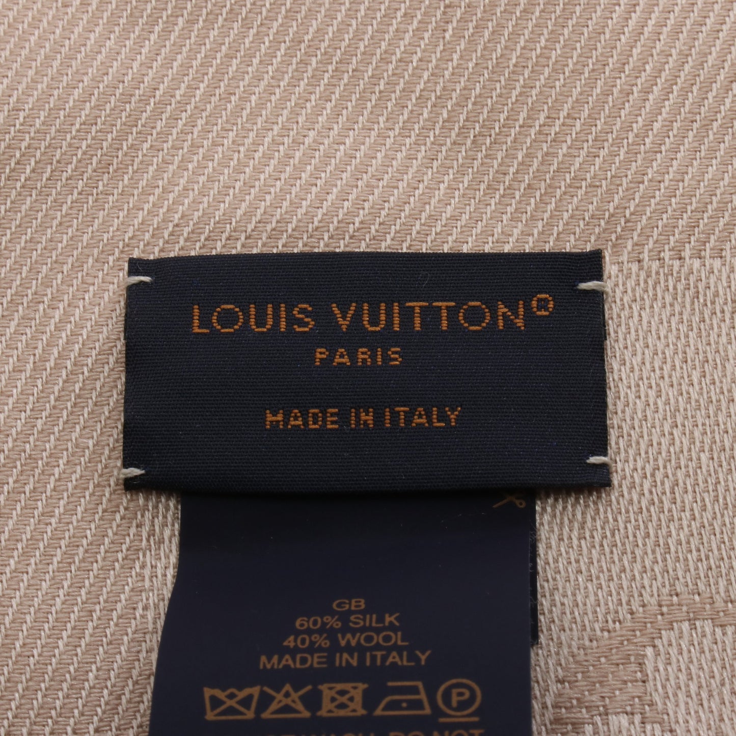 モノグラム エクリュ ショール シルク ウール ベージュ ルイヴィトン 財布・小物 LOUIS VUITTON