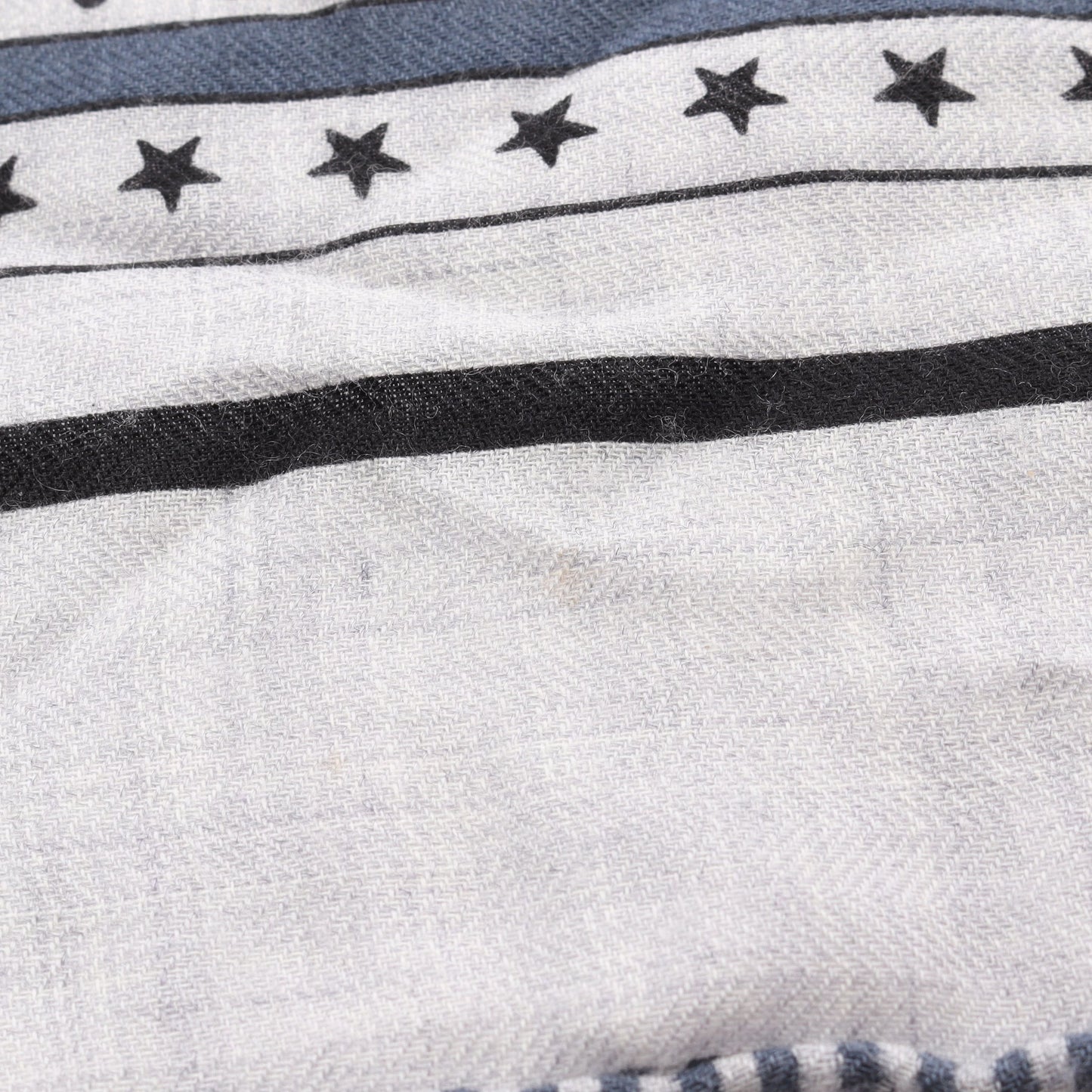 カレジェアン カレ140 四輪馬車の車輪 スカーフ ショール カシミヤ シルク ライトグレー ブラック ブルー エルメス