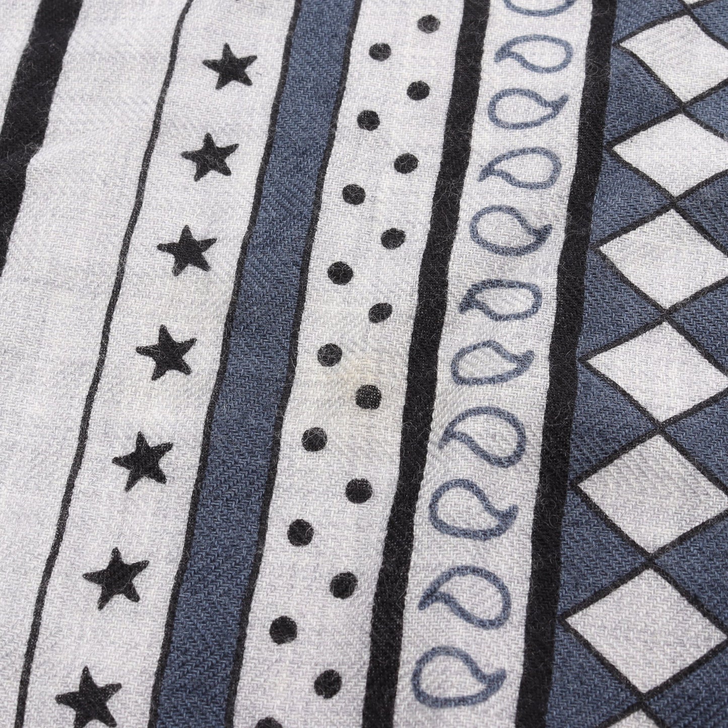 カレジェアン カレ140 四輪馬車の車輪 スカーフ ショール カシミヤ シルク ライトグレー ブラック ブルー エルメス