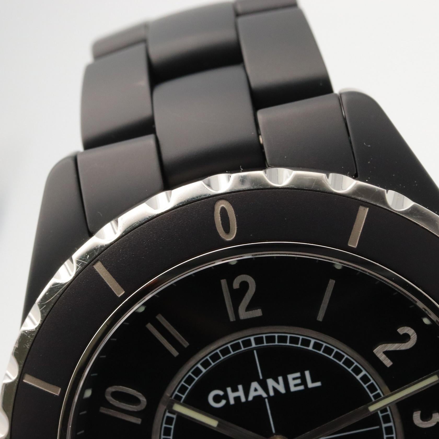 J12 メンズ 腕時計 自動巻き セラミック ブラック シャネル 時計 CHANEL