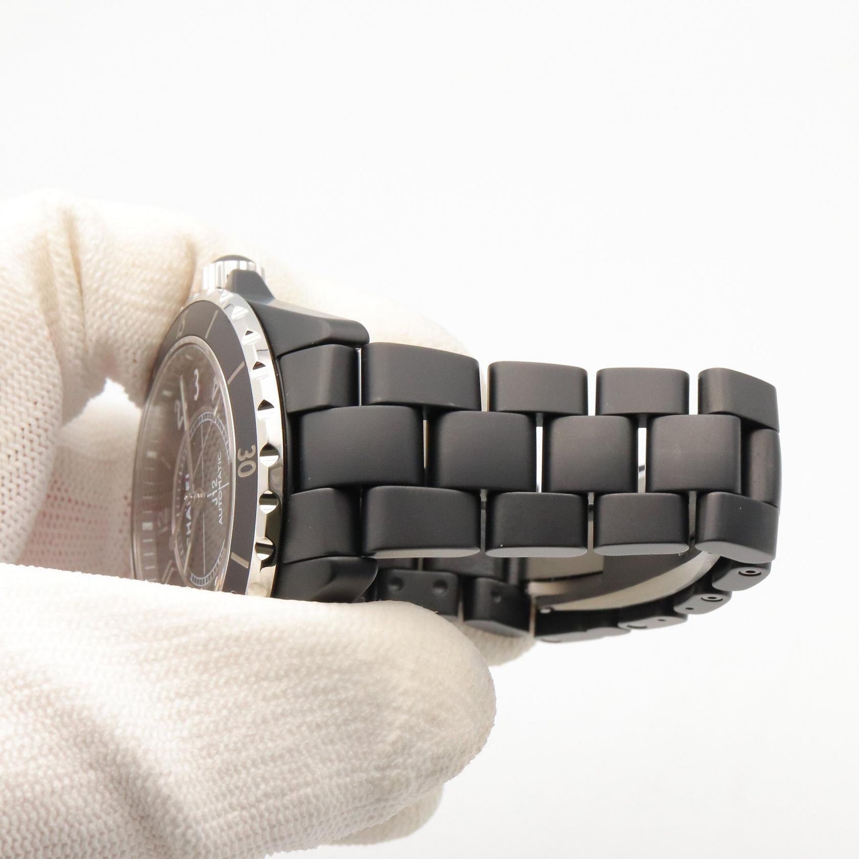 J12 メンズ 腕時計 自動巻き セラミック ブラック シャネル 時計 CHANEL