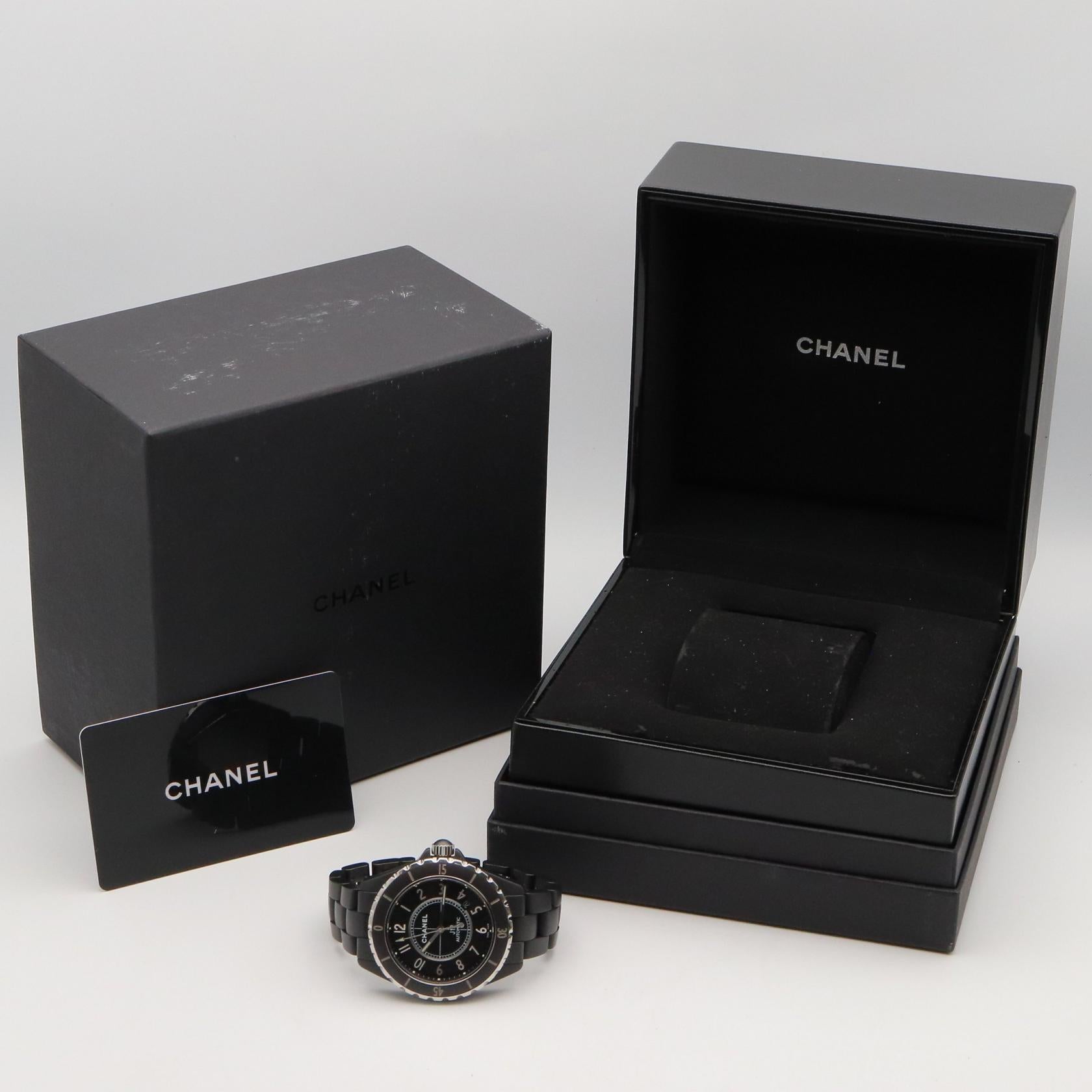 J12 メンズ 腕時計 自動巻き セラミック ブラック シャネル 時計 CHANEL