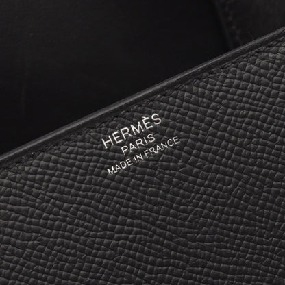デッラ カヴァッレリア ミニ ショルダーバッグ ヴォーエプソン ブラック シルバー金具 U刻印 エルメス バッグ HERMES