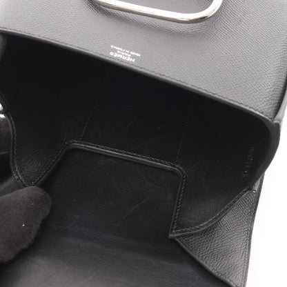 デッラ カヴァッレリア ミニ ショルダーバッグ ヴォーエプソン ブラック シルバー金具 U刻印 エルメス バッグ HERMES