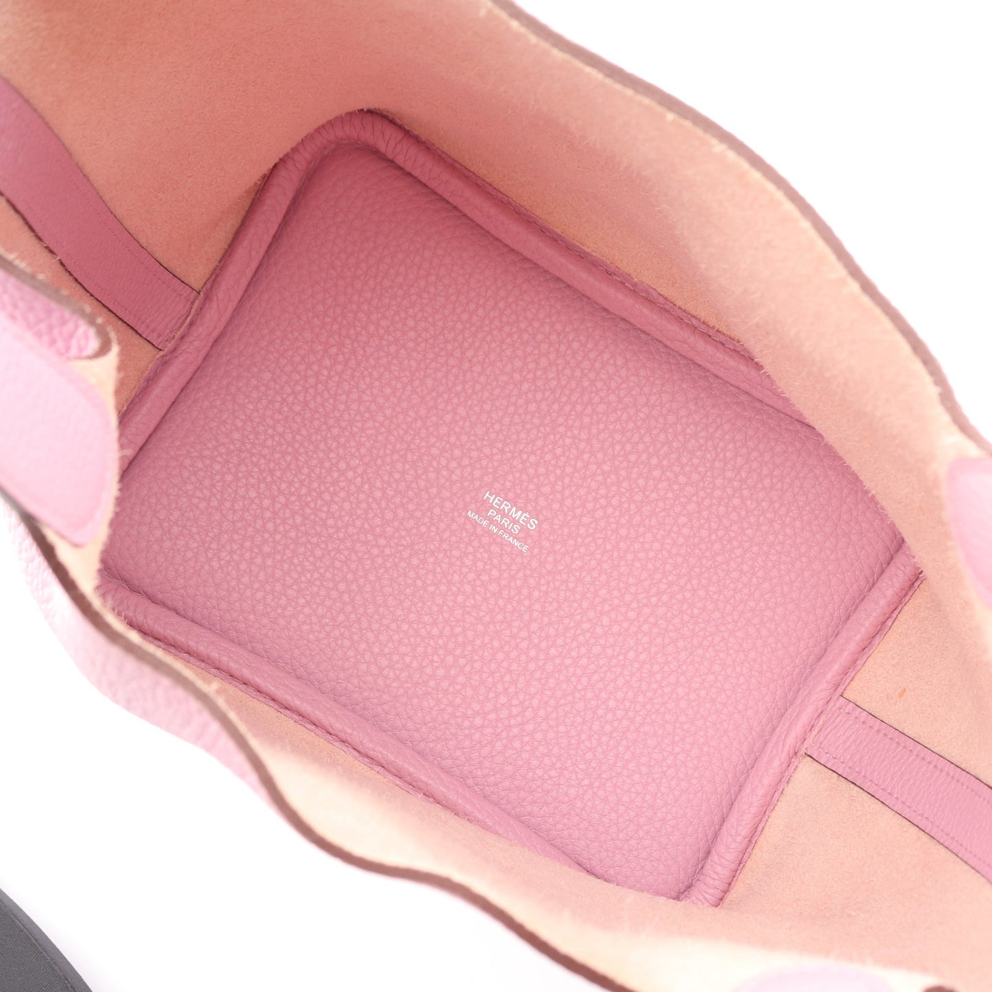 ピコタンロックPM モーヴシルベストル ハンドバッグ トリヨンクレマンス ピンク シルバー金具 U刻印 エルメス バッグ HERMES