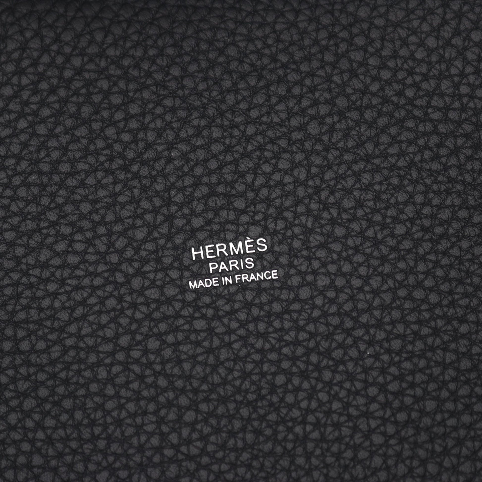 ピコタンロックPM キャバン ハンドバッグ トリヨンクレマンス ダークネイビー シルバー金具 K刻印 エルメス バッグ HERMES