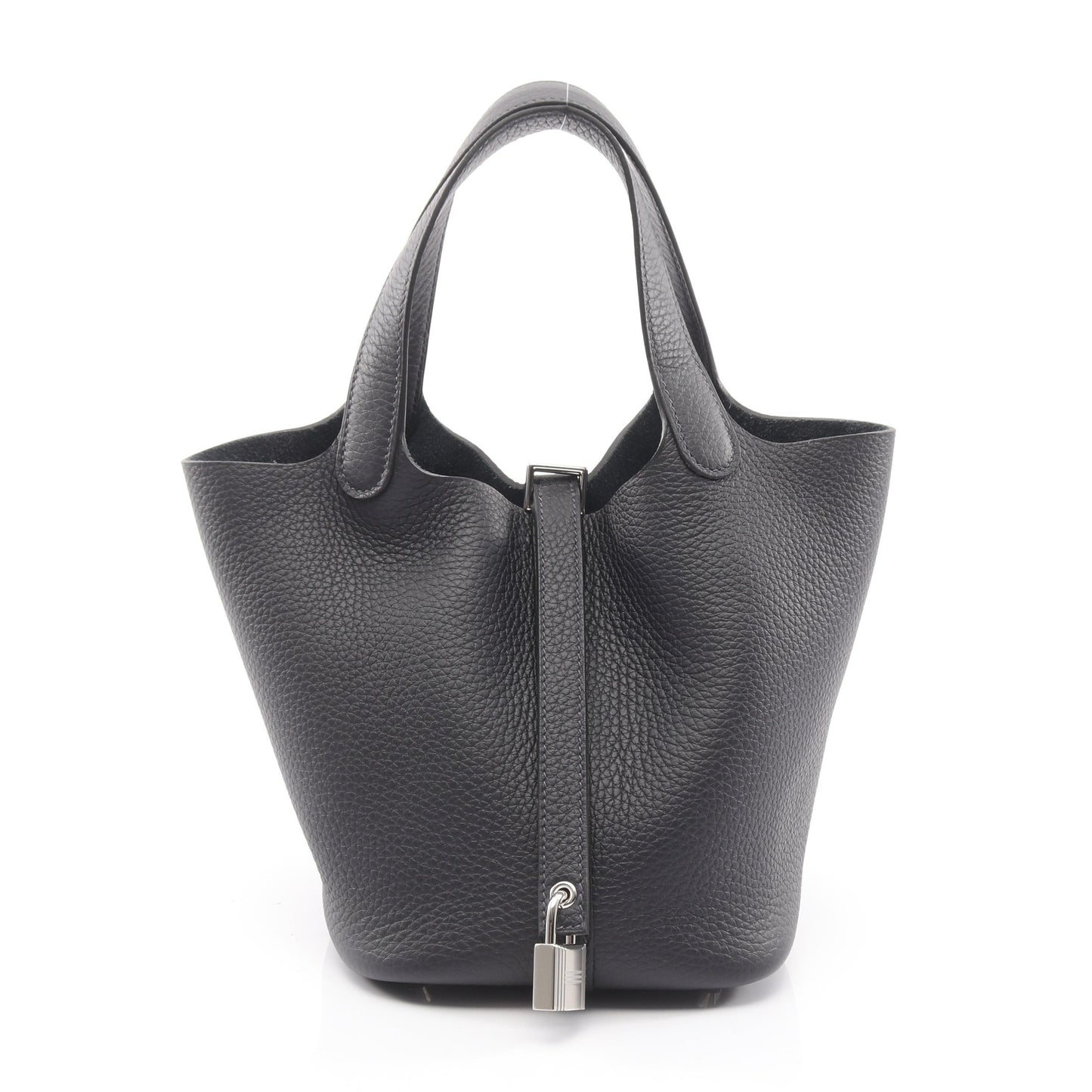 ピコタンロックPM キャバン ハンドバッグ トリヨンクレマンス ダークネイビー シルバー金具 K刻印 エルメス バッグ HERMES
