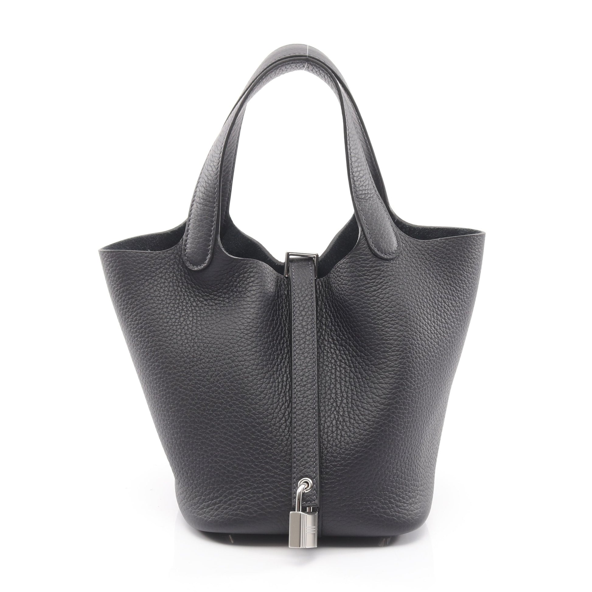 ピコタンロックPM キャバン ハンドバッグ トリヨンクレマンス ダークネイビー シルバー金具 K刻印 エルメス バッグ HERMES