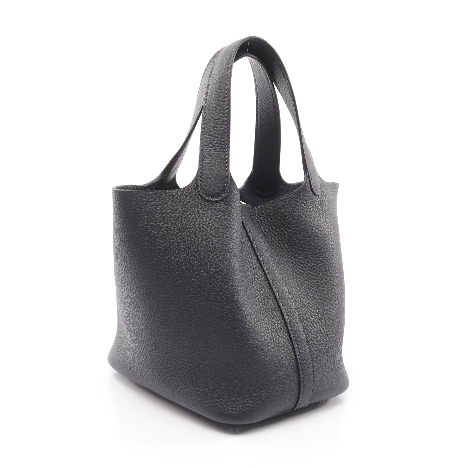 ピコタンロックPM キャバン ハンドバッグ トリヨンクレマンス ダークネイビー シルバー金具 K刻印 エルメス バッグ HERMES