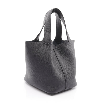 ピコタンロックPM キャバン ハンドバッグ トリヨンクレマンス ダークネイビー シルバー金具 K刻印 エルメス バッグ HERMES