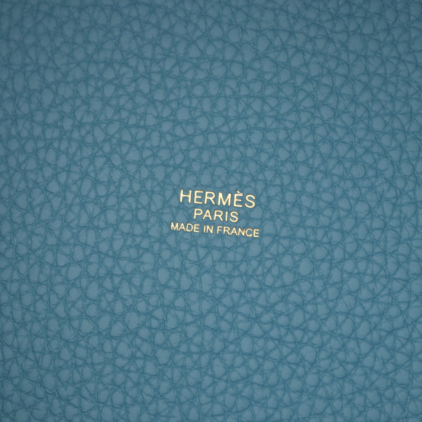 ピコタンロックPM ニューブルージーン ハンドバッグ トリヨンクレマンス ライトブルー ゴールド金具 K刻印 エルメス バッグ HERMES