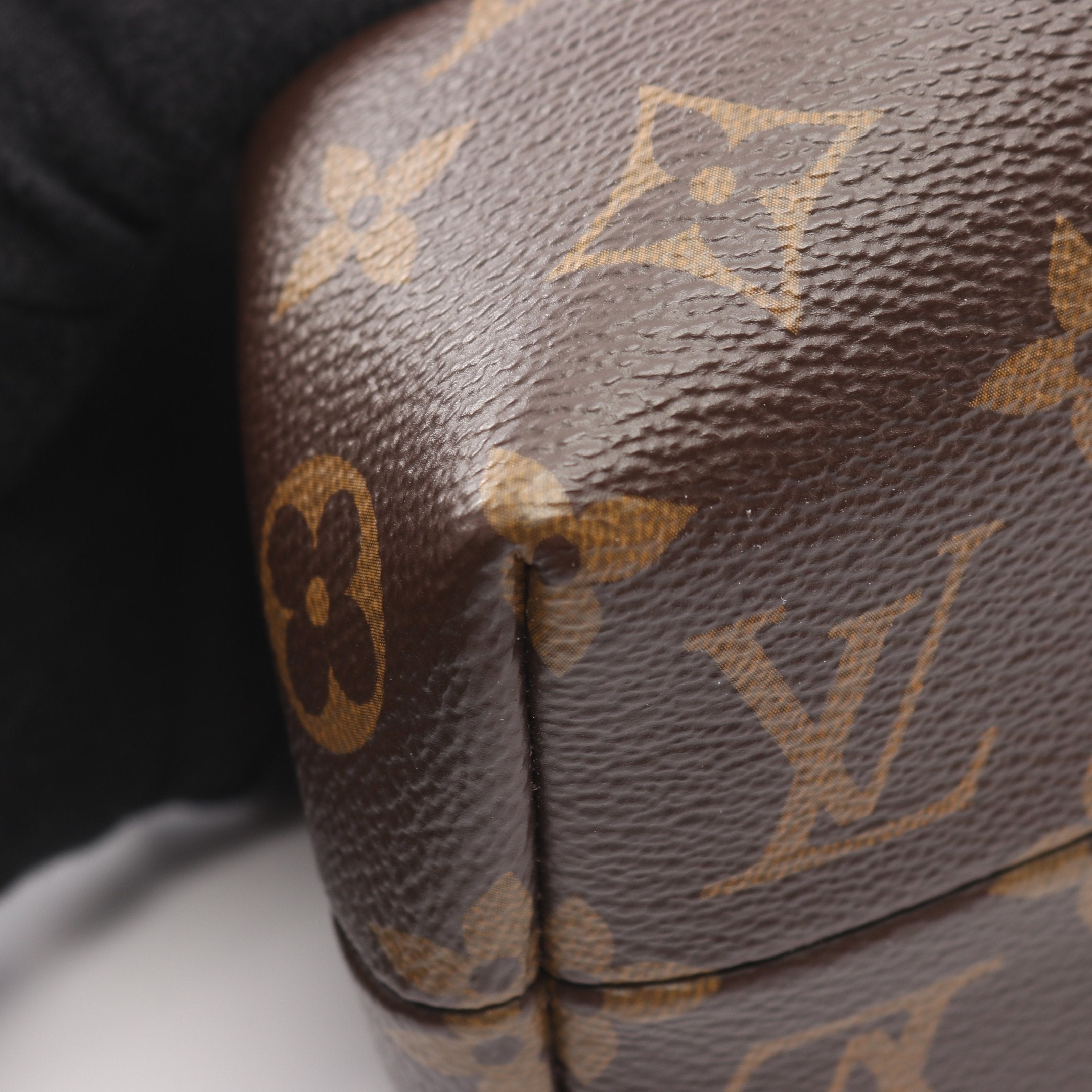 モノグラム クラッチ ハンドバッグ PVC レザー ブラウン 2WAY ルイ