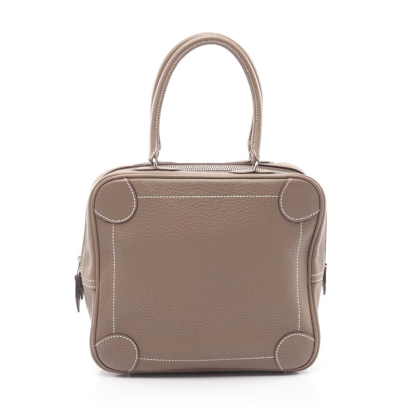 オムニバスPM エトゥープ ハンドバッグ トリヨンクレマンス グレーブラウン シルバー金具 □J刻印 エルメス バッグ HERMES