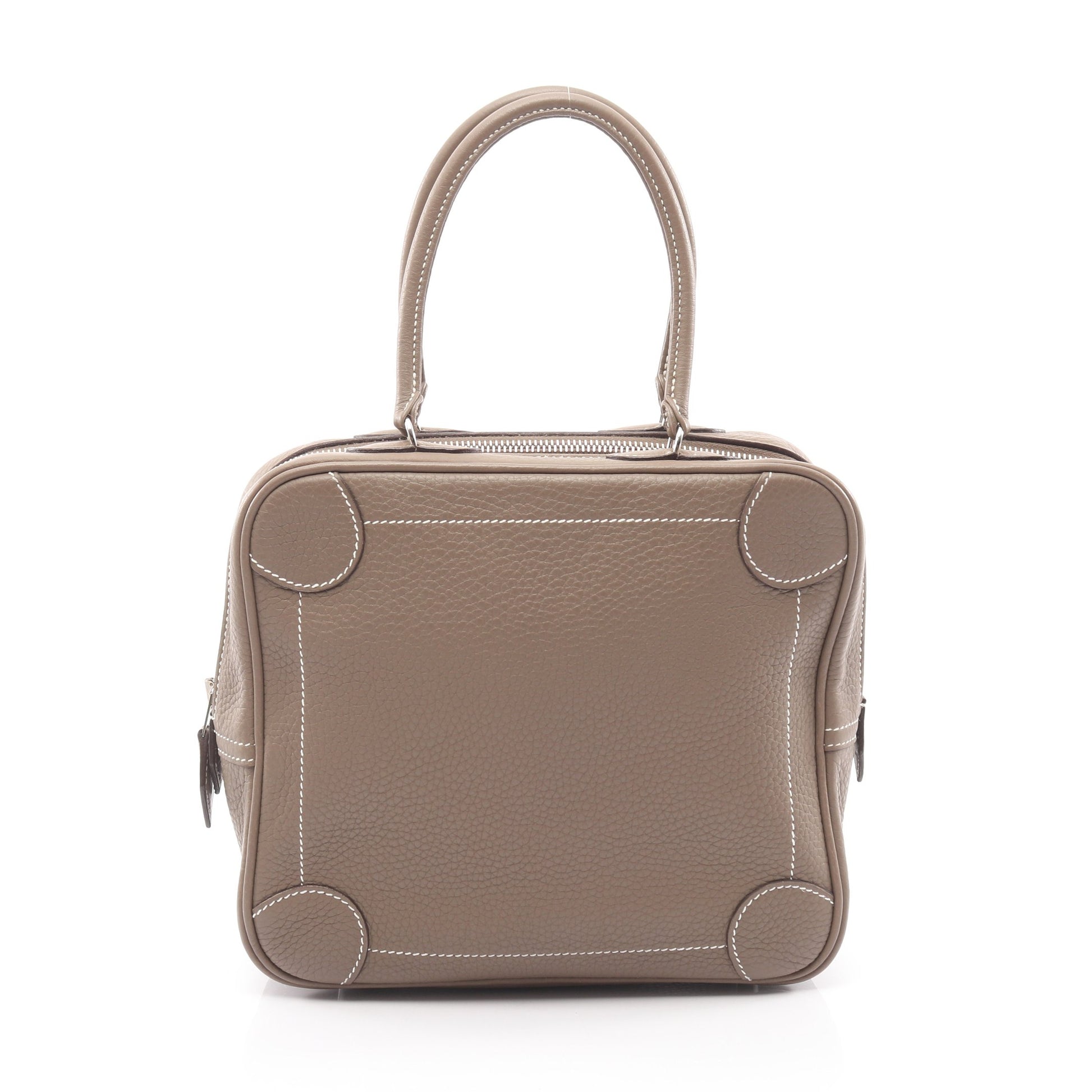 オムニバスPM エトゥープ ハンドバッグ トリヨンクレマンス グレーブラウン シルバー金具 □J刻印 エルメス バッグ HERMES