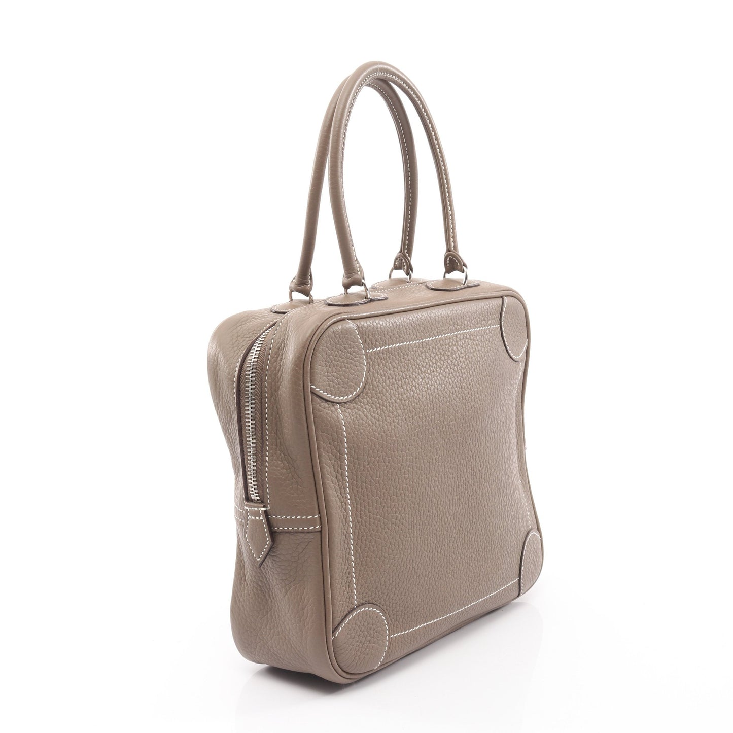 オムニバスPM エトゥープ ハンドバッグ トリヨンクレマンス グレーブラウン シルバー金具 □J刻印 エルメス バッグ HERMES