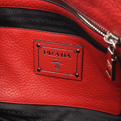 VIT.DAINO ハンドバッグ レザー レッド 2WAY プラダ バッグ PRADA