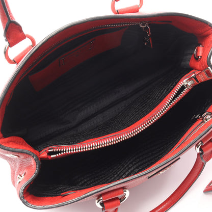 VIT.DAINO ハンドバッグ レザー レッド 2WAY プラダ バッグ PRADA