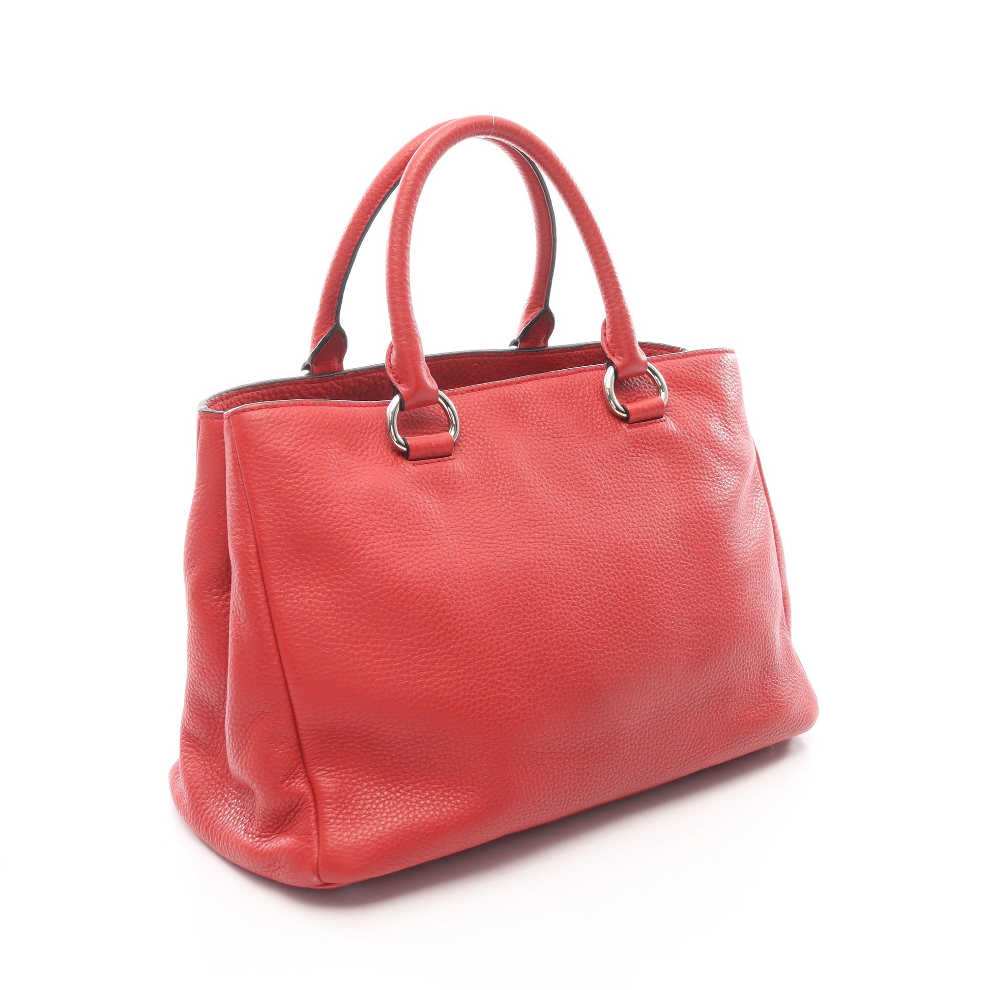 VIT.DAINO ハンドバッグ レザー レッド 2WAY プラダ バッグ PRADA