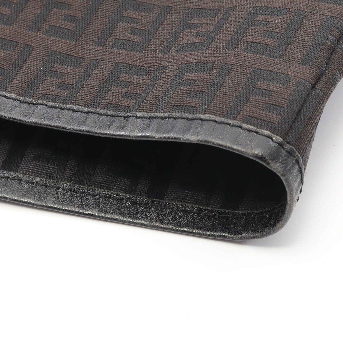 ズッキーノ ハンドバッグ トートバッグ キャンバス レザー ダークブラウン ブラック フェンディ バッグ FENDI